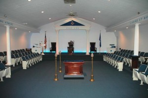 Lodge room looking East